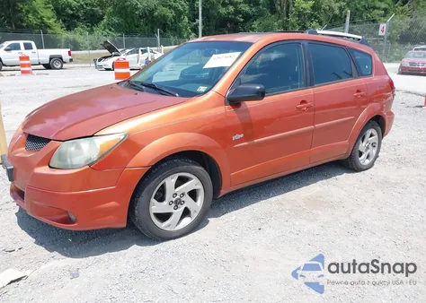 2004 Pontiac Vibe из США, поврежденный, VIN 5Y2SL62854Z461055